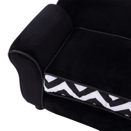 PawHut Dog Sofa Bed For XS-Sized Dogs, Cat Sofa With Soft Cushion, Pet Chair Lounge With Washable Cover, Removable Legs, Wooden Frame